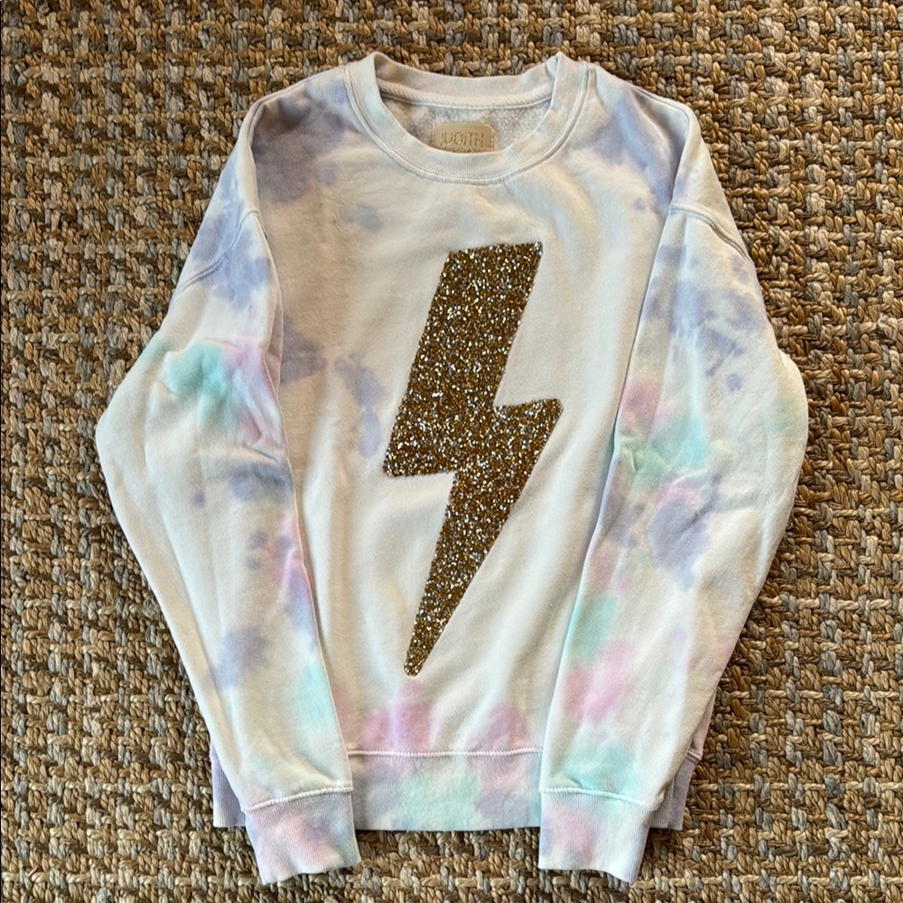 Tie-Dye Lightning Bolt Sweatshirt